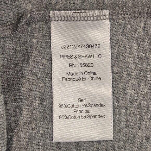 Veronica Beard Scoop Neck Gray Ruffle Long Sleeve Top Medium Like New - Picture 8 of 12